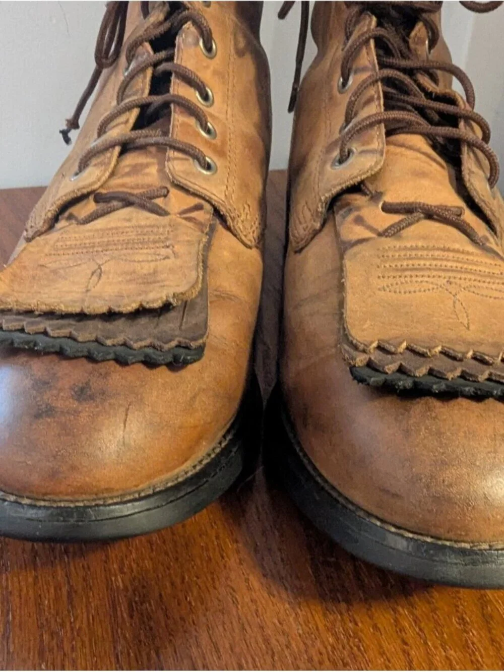Ariat Boots Heritage Lacer Antique Distressed Brown Western Boot Men's 8 EE W 10